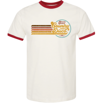 Country and Disco Ringer Tee